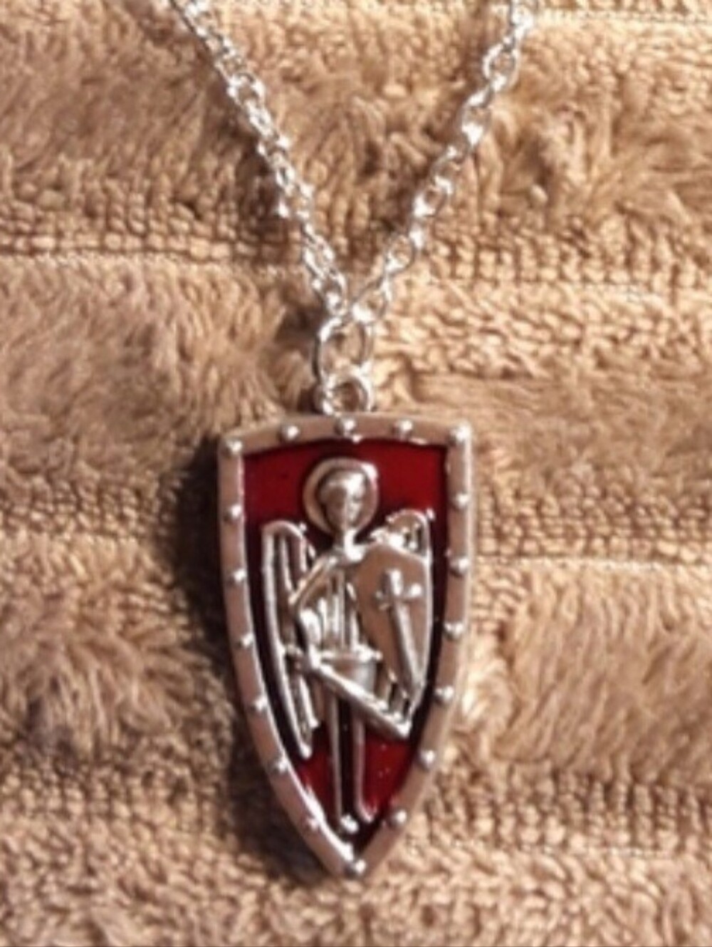 Handmade St. Michael's Shield Medal, Worriors Shield Of  St. Michael